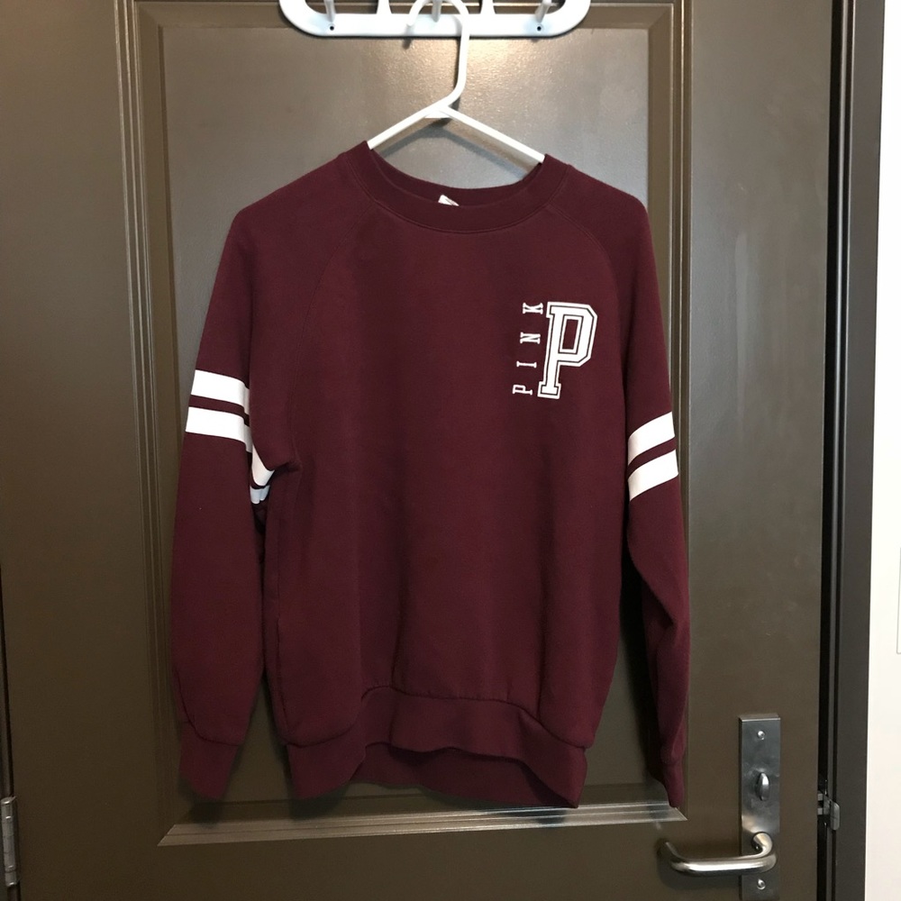 Maroon PINK crewneck